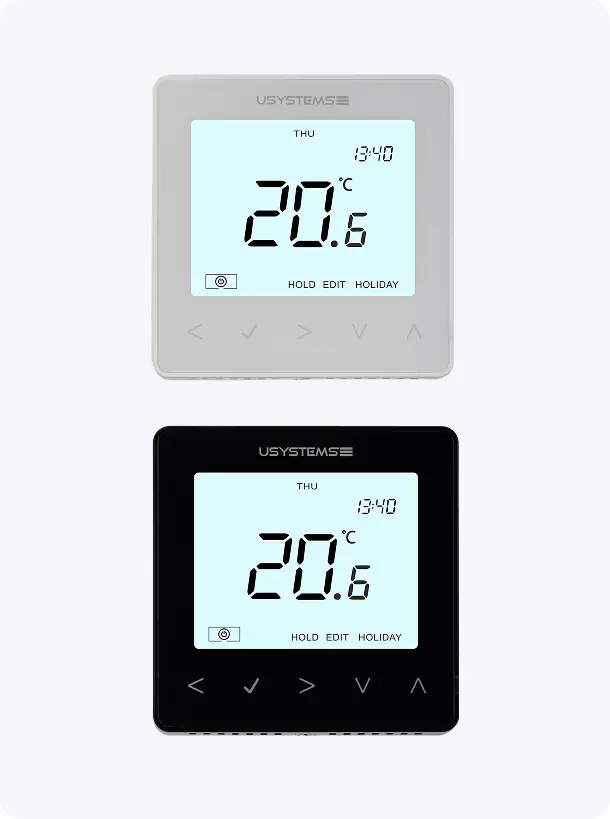 Цифровой термостат USYSTEMS 230В с сенсорным дисплеем TW-9 для одной зоны TWD-9 для двух зон